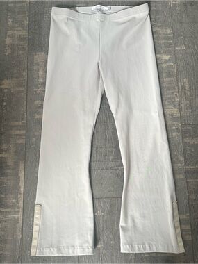 Elaine Kim Stretch Crop Pants Ivory/Taupe M/4-6